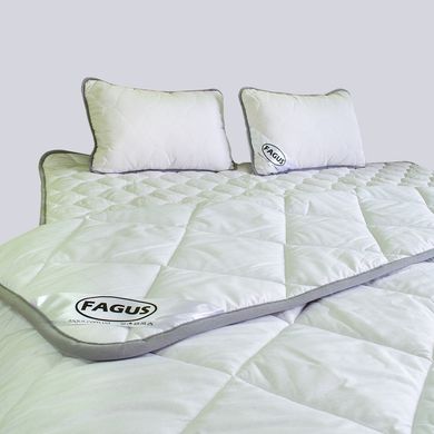 Комплект для сну Fagus "Standart", Євро (220х200), з вовни мериносів, Білий