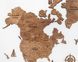 Одношарова карта світу на стіну, оливково-коричневий, M (100×65), Blank, Ні
