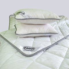 Комплект для сну Fagus "Standart", Двохспальний (180х200), з вовни мериносів, Білий