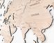 Однослойная карта мира на стену, светло - бежевая, M (100×65), Blank, Нет