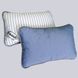 Подушка з вовни мериносів Fagus, 40х60, Синій/Білий у синю смужку